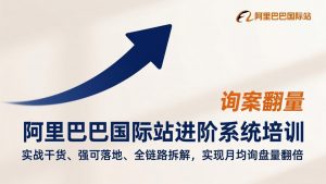 阿里巴巴国际站进阶系统培训,实战干货、强可落地、全链路拆解,实现月均询盘量翻倍-金鼎聊项目