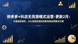 拼多多+抖店无货源模式运营-更新2月:从基础到高阶、从认知到实操的完整电商运营解决方案-金鼎聊项目