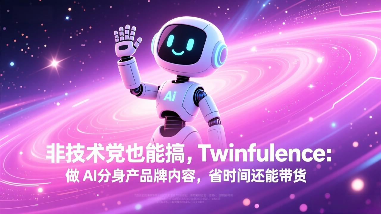 非技术党也能搞!Twinfluence:做 AI 分身产品牌内容,省时间还能带货-金鼎聊项目