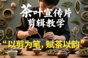 茶叶宣传片剪辑教学，以剪为笔，赋茶以韵，新手也能拍出高级感-金鼎聊项目