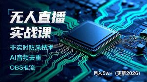 无人直播实战课(更新2月-金鼎聊项目