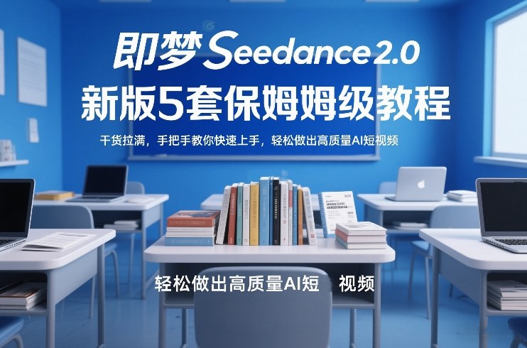 即梦Seedance2.0新版5套保姆级教程，干货拉满，手把手教你快速上手，轻松做出高质量AI短视频-金鼎聊项目
