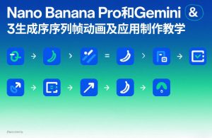 Nano Banana Pro和Gemini 3生成序列帧动画及应用制作教学-金鼎聊项目