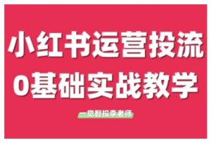 小红书运营投流，小红书广告投放从0到1的实战课，学完即可开始投放(更新26年)-金鼎聊项目