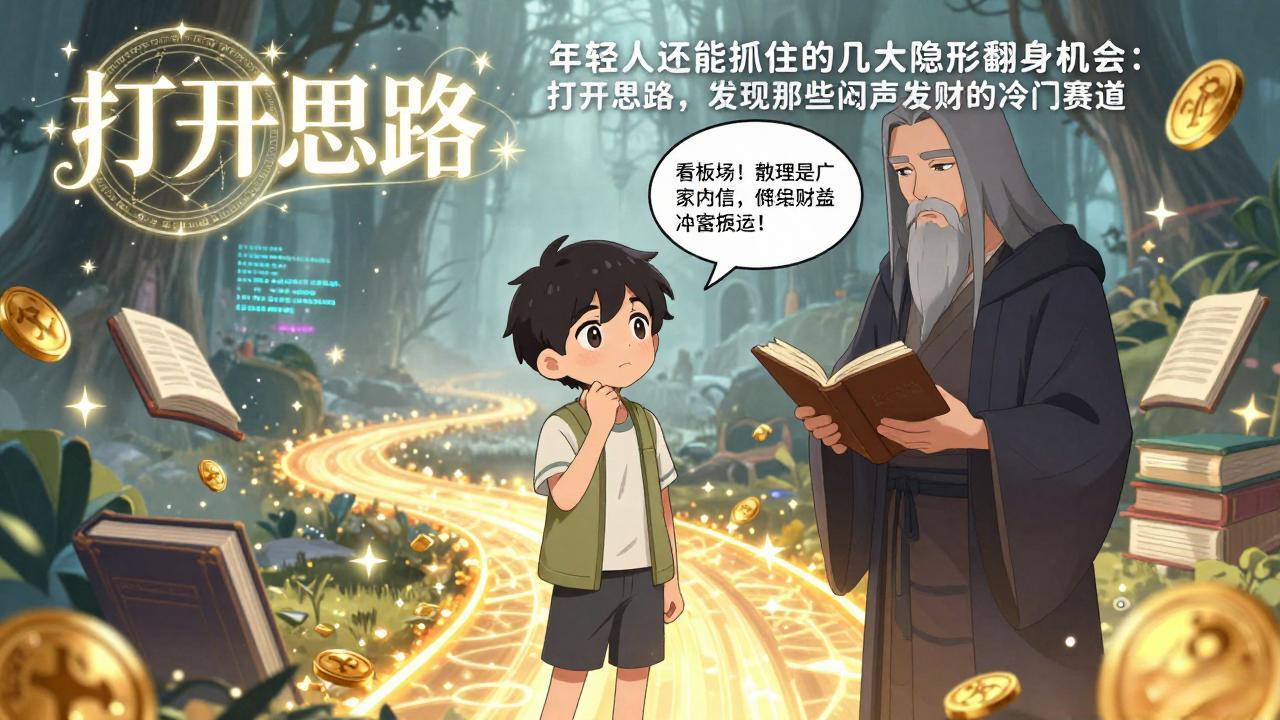 付费文1+2：年轻人还能抓住的几大隐形翻身机会：打开思路，发现那些闷声发财的冷门赛道-金鼎聊项目