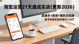 淘宝运营21天速成实战(更新2026-金鼎聊项目