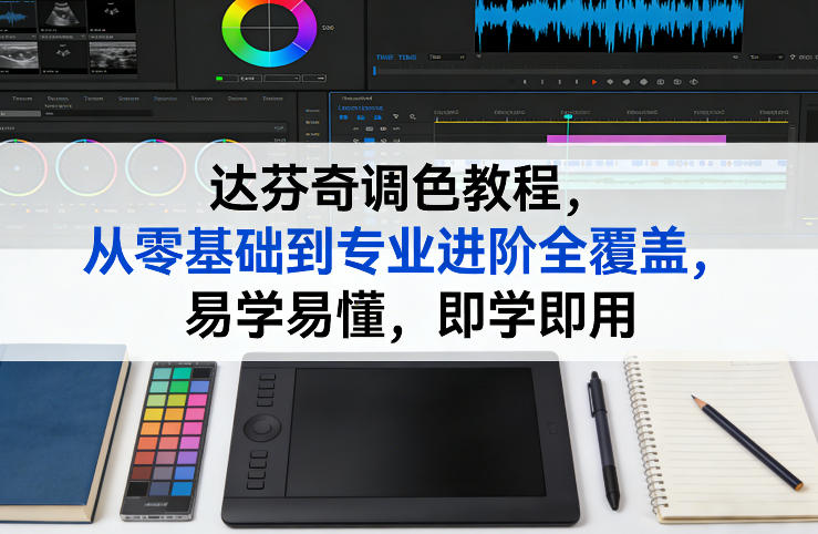 达芬奇调色教程，从零基础到专业进阶全覆盖，易学易懂，即学即用-金鼎聊项目