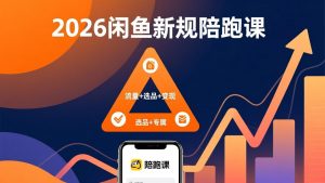 2026闲鱼高阶陪跑课全新上线，带你吃透新规玩转选品流量，从零搭建稳定变现盈利体系-金鼎聊项目