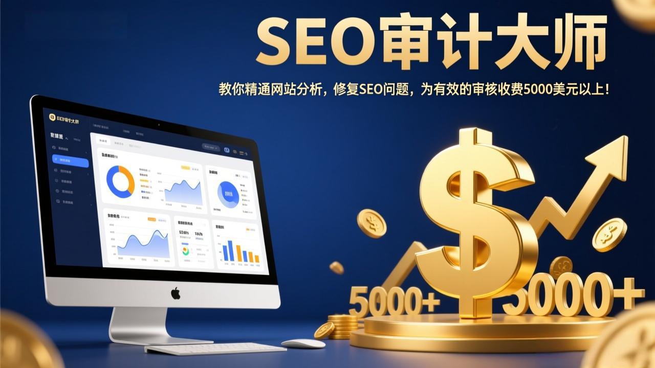 SEO审计大师：教你精通网站分析，修复SEO问题，为有效的审核收费5000美元以上！-金鼎聊项目