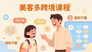 怕语言不通、怕不懂规则？零基础小白也能做的美客多跨境课，手把手带你美客多开店稳赚-金鼎聊项目