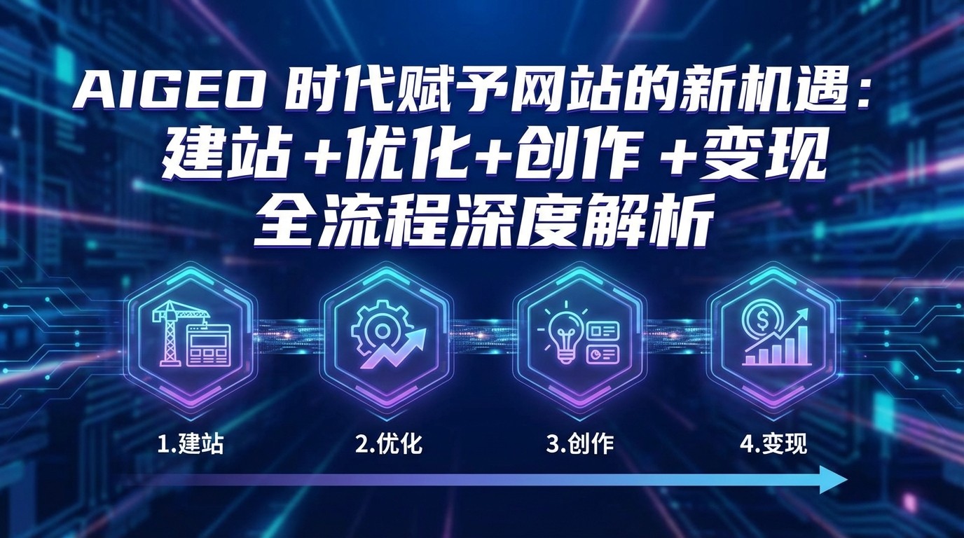 AIGEO+时代赋予网站的新机遇：建站+优化+创作+变现+全流程深度解析-金鼎聊项目