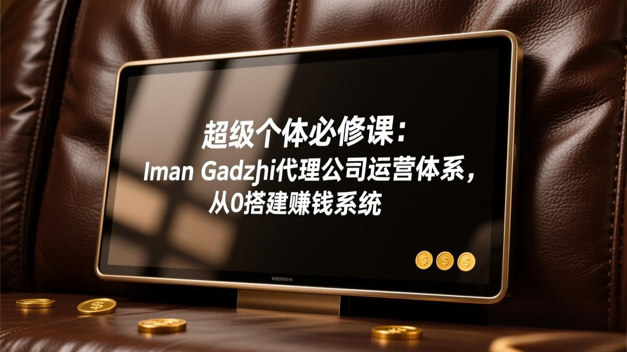 超级个体必修课：Iman Gadzhi代理公司运营体系，从0搭建赚钱系统-金鼎聊项目