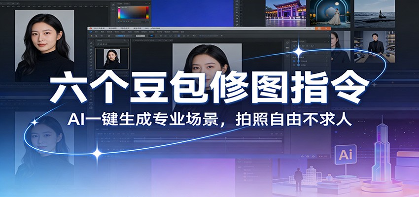 六个豆包修图指令：AI 一键生成专业场景，拍照自由不求人-金鼎聊项目