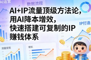 AI+IP流量顶级方法论，用AI降本增效，快速搭建可复制的IP賺钱体系-金鼎聊项目