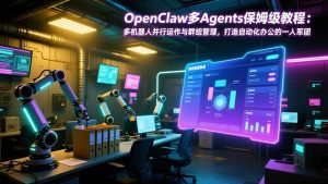 OpenClaw多Agents保姆级教程：多机器人并行运作与群组管理，打造自动化办公的一人军团-金鼎聊项目