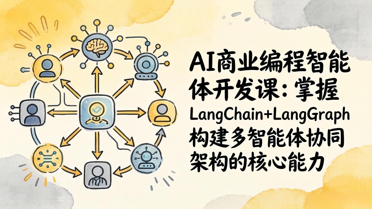 AI商业编程智能体开发课：掌握LangChain+LangGraph构建多智能体协同架构的核心能力-金鼎聊项目