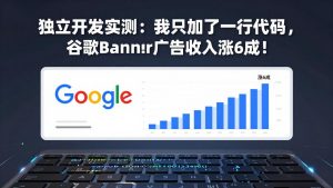 付费文章：独立开发实测：我只加了一行代码，谷歌Banner广告收入涨6成！-金鼎聊项目