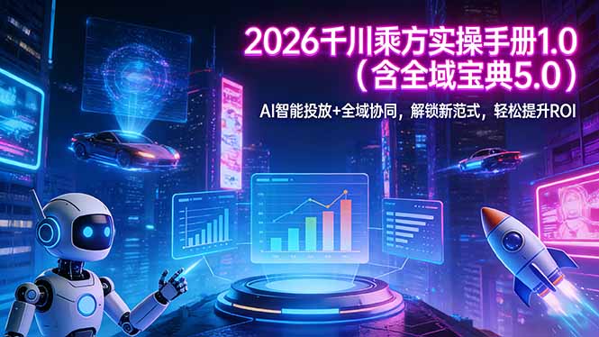 2026 千川乘方实操手册 1.0(含全域宝典 5.0-金鼎聊项目