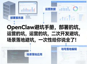 OpenClaw小龙虾避坑手册,部署的坑,运营的坑,二次开发避坑,场景落地避坑,一次性给你说全了!-金鼎聊项目