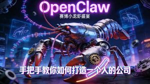 OpenClaw，小龙虾-从产品到爆款的成长之路，手把手教你如何打造一个人的公司-金鼎聊项目
