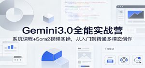 Gemini3.0实战系统课，Sora2视频实操，从入门到精通多模态创作-金鼎聊项目