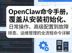 OpenClaw命令手册，覆盖从安装初始化、日常操作、高级配置到故障排查、运维管理的全流程命令详解-金鼎聊项目