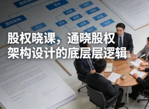 股权晓课，通晓股权架构设计的底层逻辑-金鼎聊项目