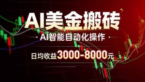 AI美金搬砖项目 | 日入3000-8000元 | 实地可考察 | 主业副业增收首选-金鼎聊项目