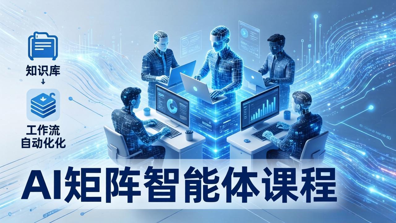 AI矩阵智能体实战：100个数字员工批量生产内容，文本知识库+工作流自动化全搞定-金鼎聊项目
