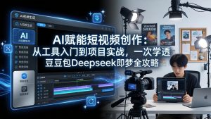 AI赋能短视频创作:从工具入门到项目实战,一次学透豆包Deepseek即梦全攻略-金鼎聊项目
