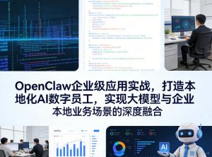 OpenClaw企业级应用实战,打造本地化AI数字员工,实现大模型与企业本地业务场景的深度融合(更新0329)-金鼎聊项目