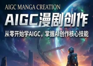 AIGC精品漫剧创作全流程解析,S级漫剧教学,从零开始学AIGC漫剧创作-金鼎聊项目