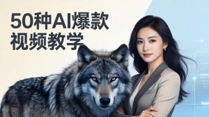 50种AI爆款视频教学：影视级古诗词+治愈萌宠+山海经蛟龙，高阶宝典商业落地-金鼎聊项目