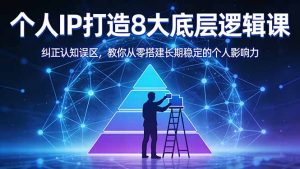 付费文章：个人IP打造8大底层逻辑课：纠正认知误区，教你从零搭建长期稳定的个人影响力-金鼎聊项目