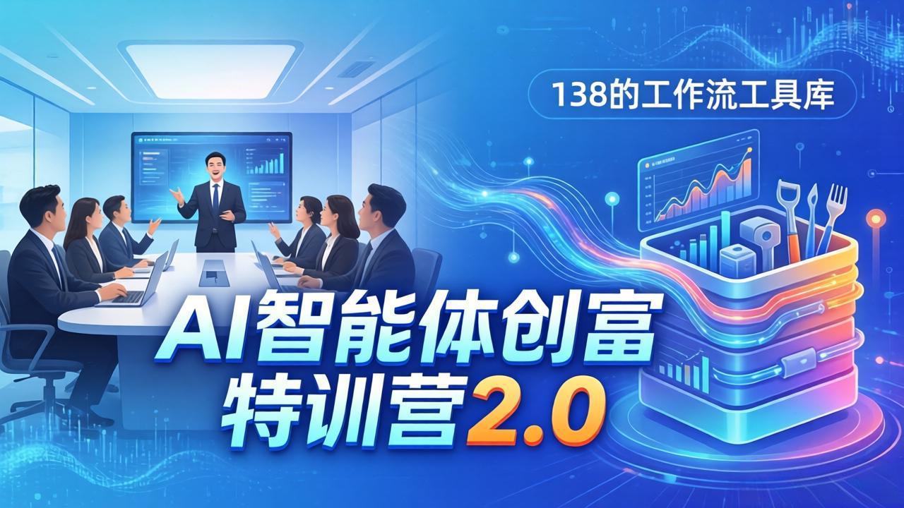AI智能体创富训练营2.0：3天闭门直播+视频课+工具库，从0到1搭建智能体附138个工作流-金鼎聊项目