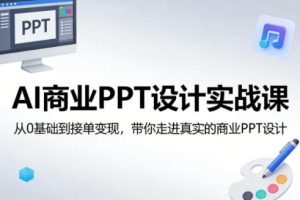 AI商业PPT设计实战课，从0基础到接单变现，带你走进真实的商业PPT设计-金鼎聊项目