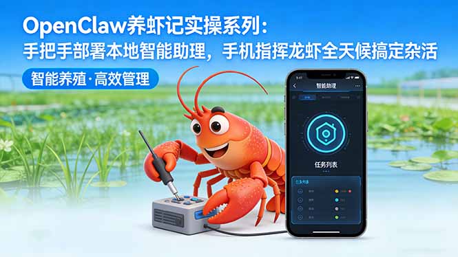 OpenClaw养虾记实操系列-更新：手把手部署本地智能助理，手机指挥龙虾全天候搞定杂活-金鼎聊项目