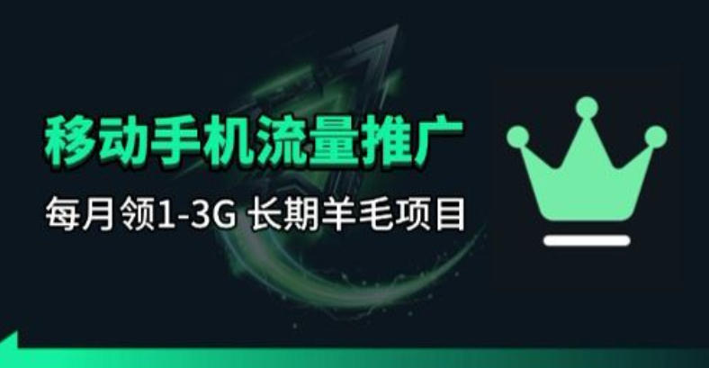 手机流量领取推广_每月一轮，刚需类的长期项目-金鼎聊项目