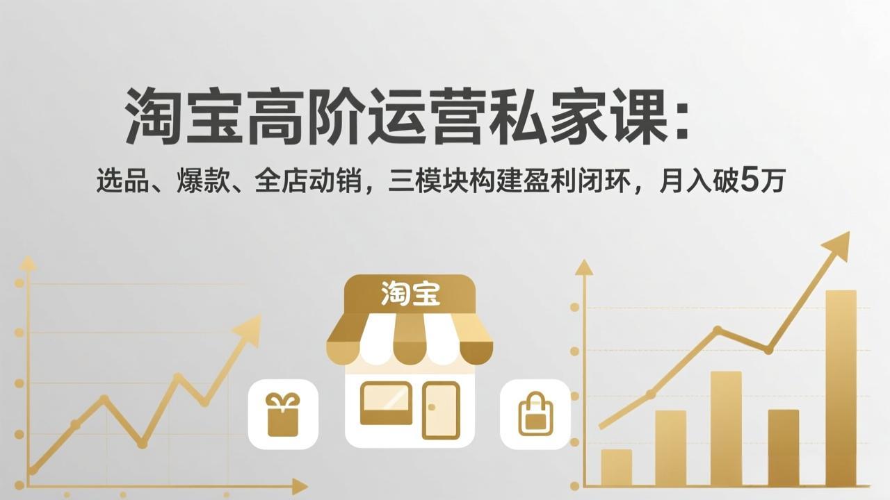 淘宝高阶运营私家课(更新26年4月-金鼎聊项目