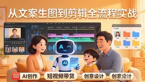 原创 AI 剧情短视频带货：AI+家庭剧情+带货广告，从文案生图到剪辑全流程实战-金鼎聊项目