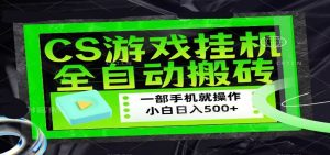 CSGO游戏挂机捡漏搬砖，超稳定的项目，带领1000+小白实现日入500+-金鼎聊项目