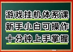 从0上手掌握游戏挂G全流程，新手小白当天上手当天出收益，一对一辅导【揭秘】-金鼎聊项目