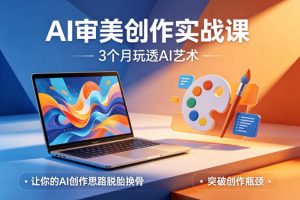 AI审美创作实战课，3个月玩透AI艺术，让你的AI创作思路脱胎换骨，突破创作瓶颈-金鼎聊项目