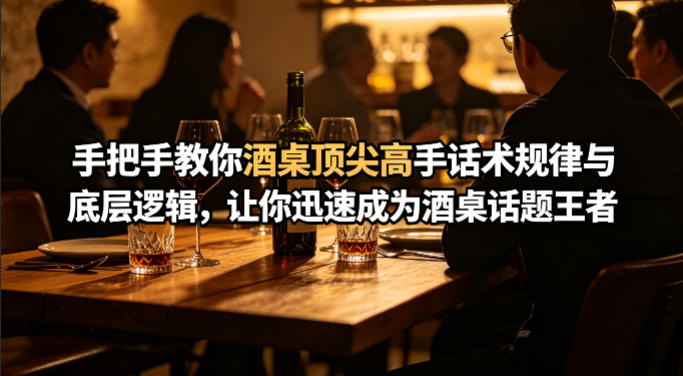 付费文章：手把手教你酒桌顶尖高手话术规律与底层逻辑，让你迅速成为酒桌话题王者(二十年全网独家经验分享)-金鼎聊项目