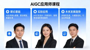 AIGC应用师课程，覆盖了AI技术的理论基础、实际应用、以及未来发展趋势(更新)-金鼎聊项目