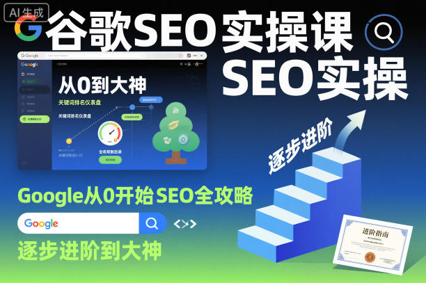 谷歌SEO实操课，Google从0开始SEO全攻略，逐步进阶到大神(更新26年)-金鼎聊项目