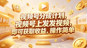 视频号分成计划，599元众筹的Red团队课程，视频号上发发视频，即可获取收益，操作简单-金鼎聊项目
