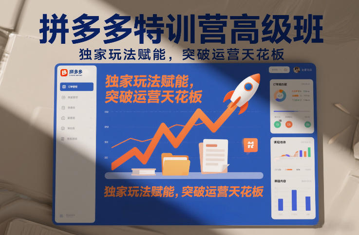 拼多多特训营高阶班，独家玩法赋能，突破运营天花板(更新26年4月18日)-金鼎聊项目
