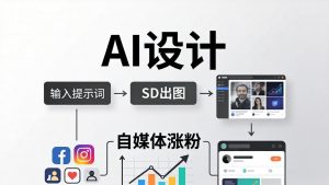 人人都是AI设计师：SD出图+自媒体涨粉一站教学，告别图文素材焦虑，AI设计让你轻松避开内卷-金鼎聊项目