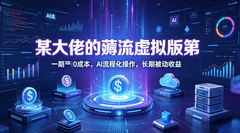 某大佬的薅流虚拟版第一期丨0成本，AI流程化操作，长期被动收益-金鼎聊项目